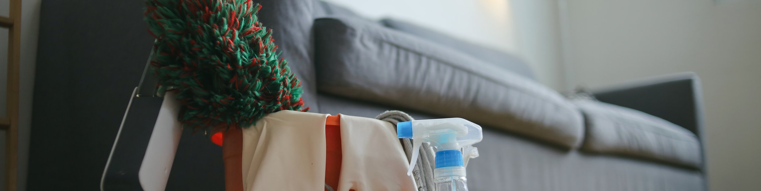 Routine cleaning service background